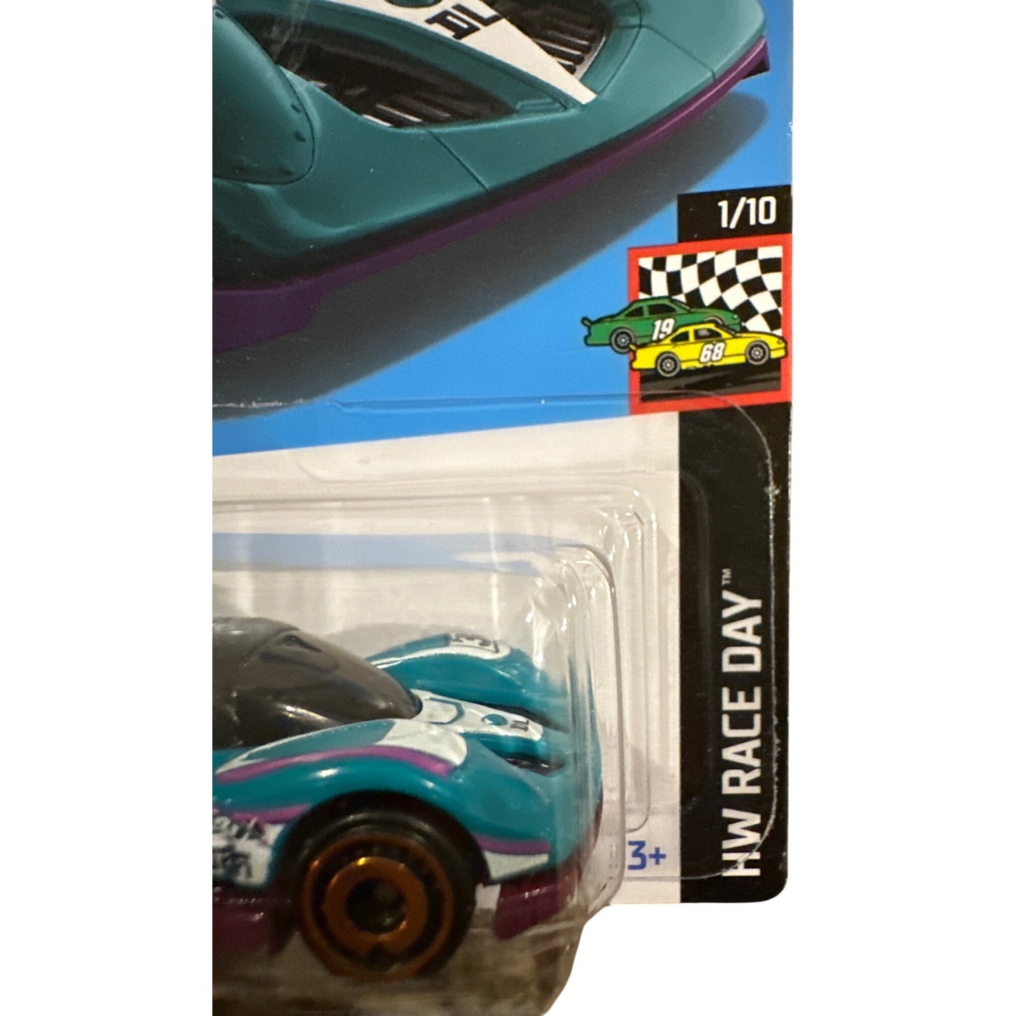 74/250 Hot Wheels Die-Cast Car Group C Fantasy 1/10 HW Race Day Teal White