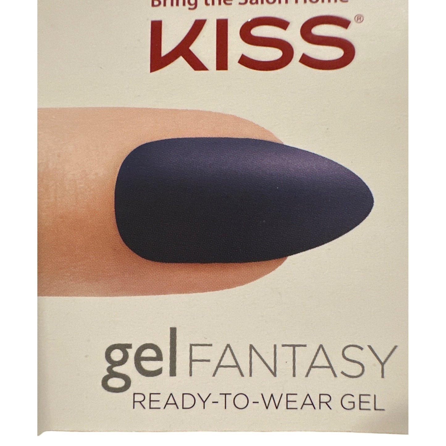 Kiss Gel Fantasy 28 Nails Medium Almond Matte Navy Blue Mega-Adhesive Tabs