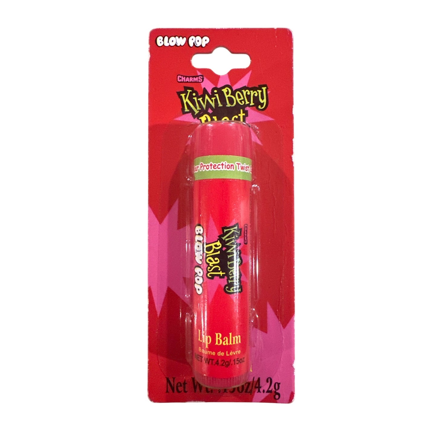 Lotta Luv CHARMS BLOW POP Candy KIWI BERRY BLAST Flavored Lip Balm Discontinued