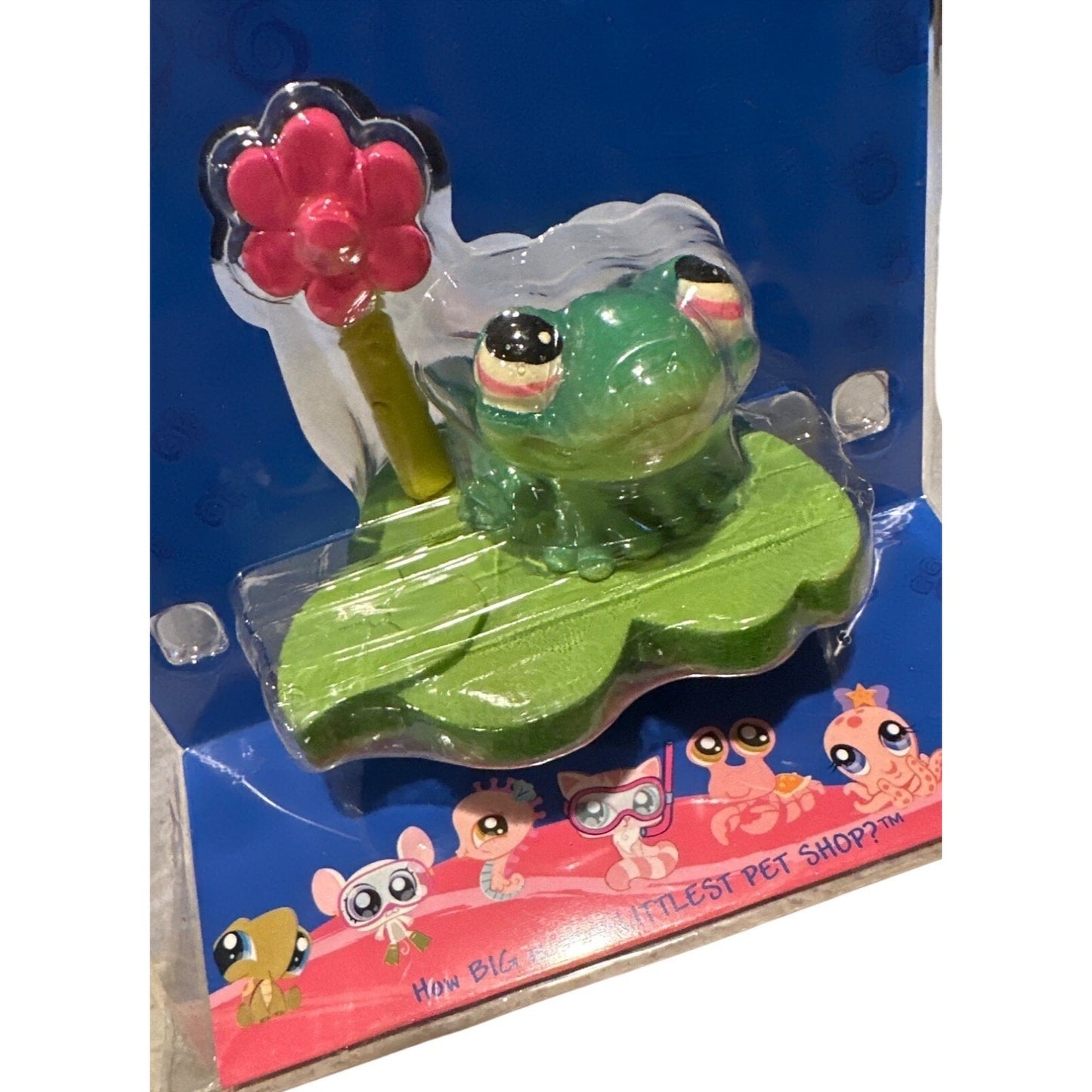 Littlest Pet Shop My First Pets Aquarium Figures Frog & Flower Discontinued 2008