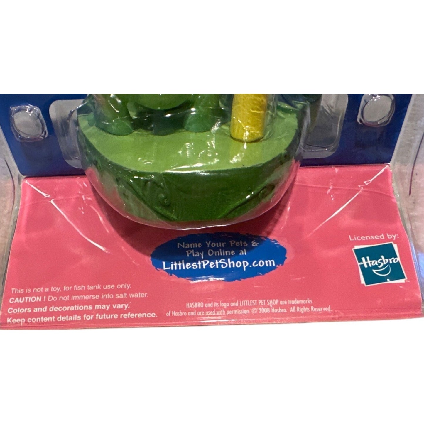 Littlest Pet Shop My First Pets Aquarium Figures Frog & Flower Discontinued 2008