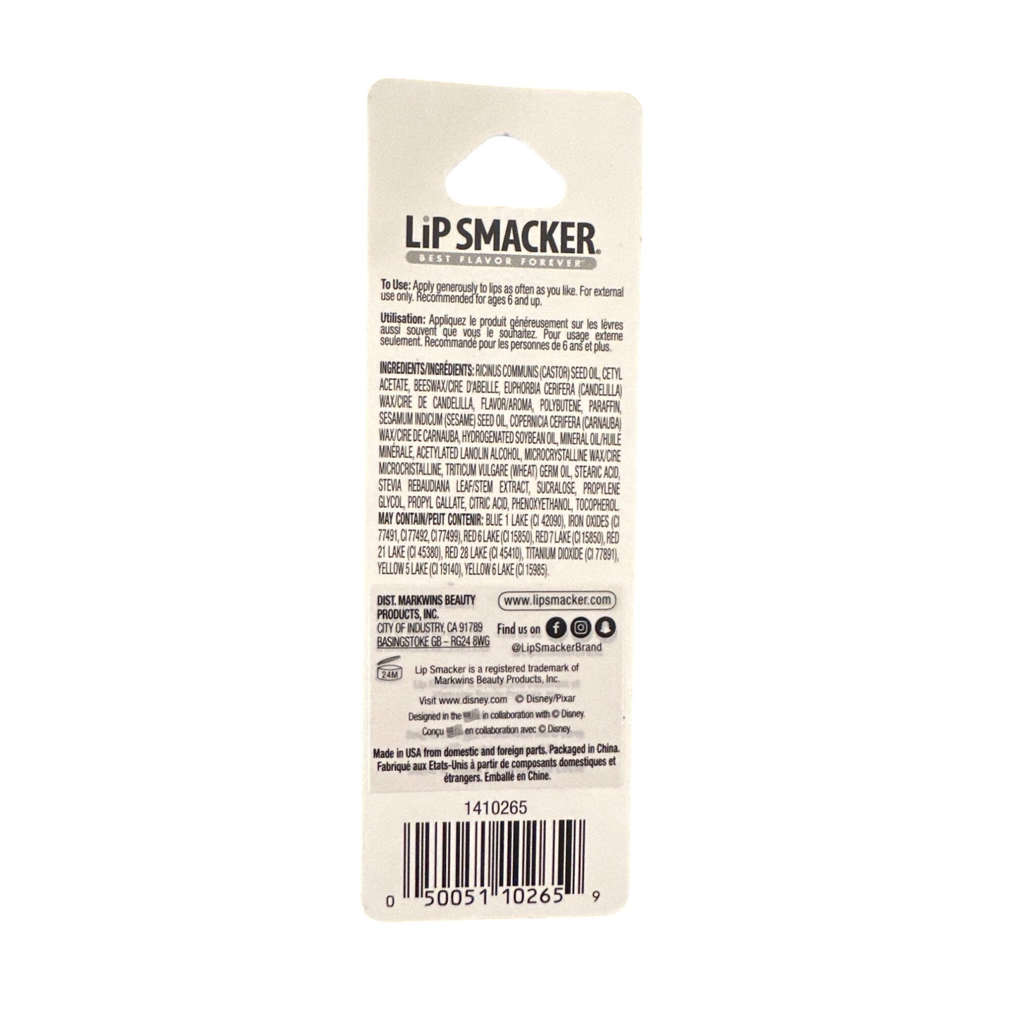 Lip Smacker TOY STORY WOODY Fruity Round-Up Flavored Collectible Lip Balm Red