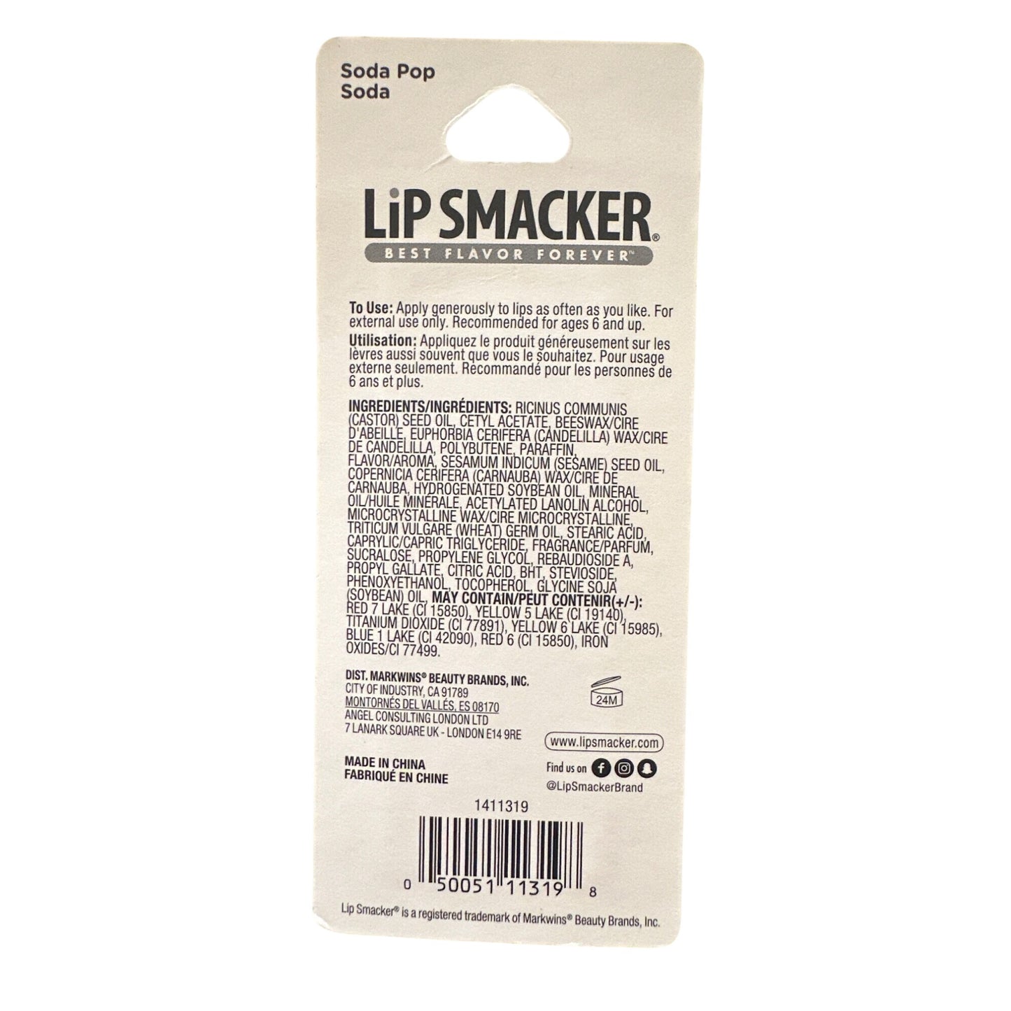 Lip Smacker SODA POP Flavored Collectible Lip Balm Pink Yellow Discontinued