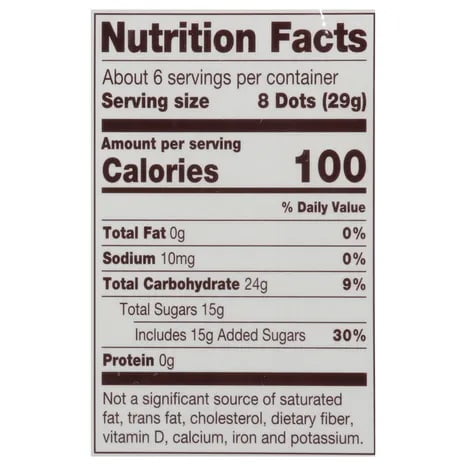 1 x 6.5 oz Theatre Box Tootsie Dots Watermelon Flavored Gummy Candy Gumdrop Pieces Exp. 10/25
