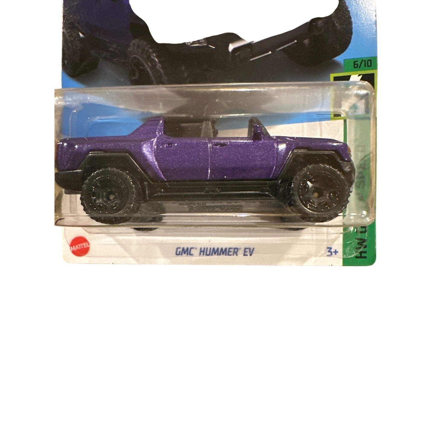 62/250 Hot Wheels Die-Cast Car GMC Hummer EV 6/10 HW Green Speed Purple Black