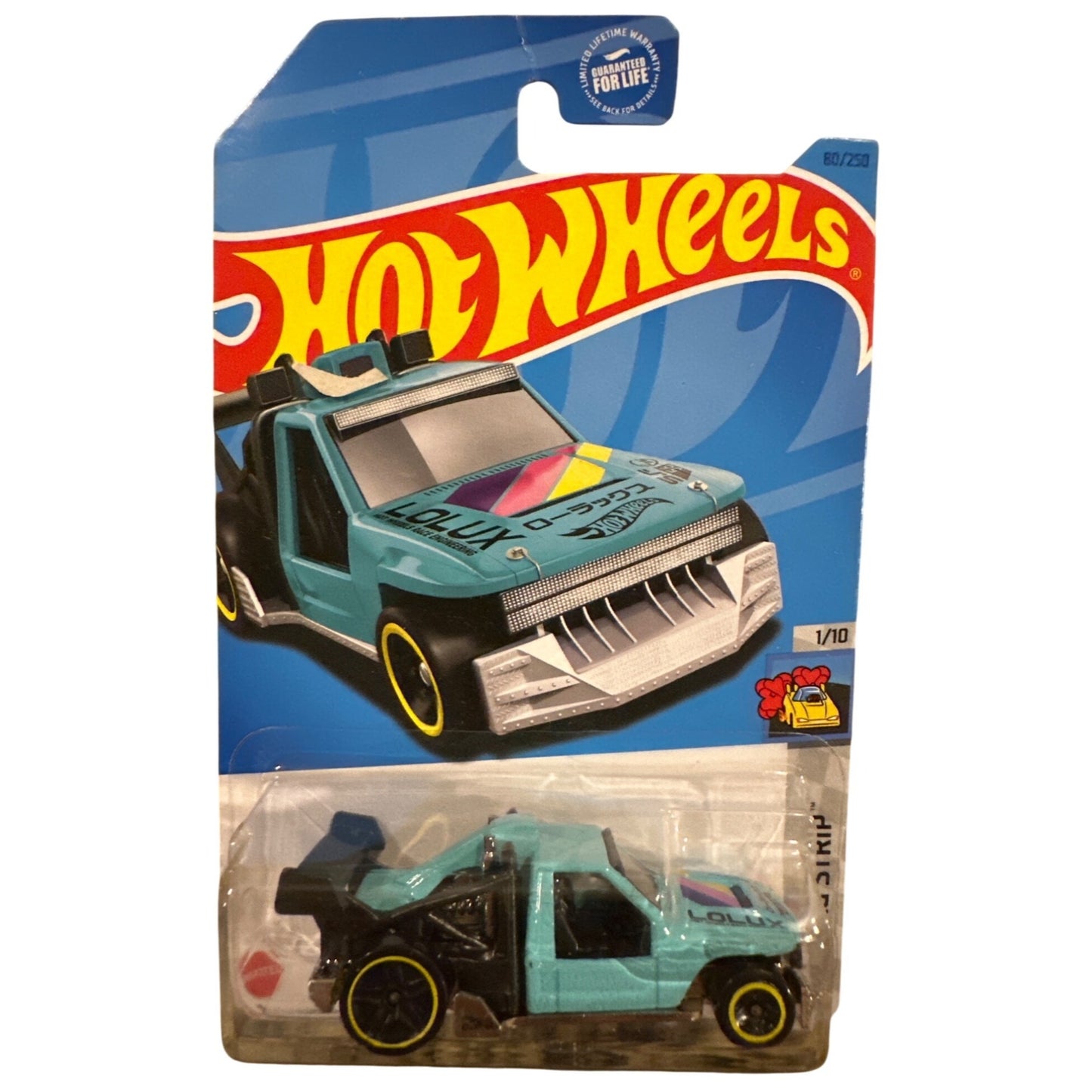 80/250 Hot Wheels Die-Cast Car Lolux 1/10 HW Drag Strip Blue Yellow Pink Purple