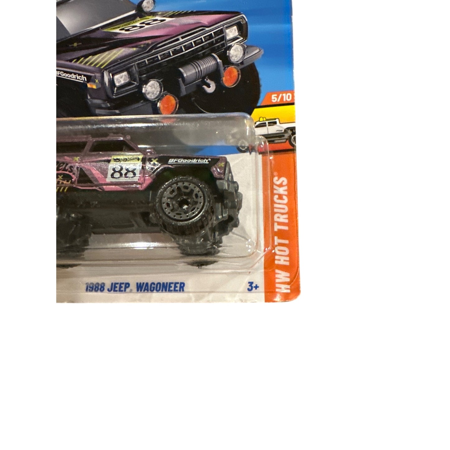 44/250 Hot Wheels Die-Cast Car Purple 1988 Jeep Wagoneer 5/10 HW Hot Trucks