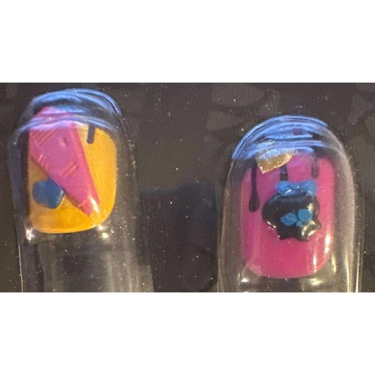 Monster High Ghoulicious Nails 10 Stick-On Nail Charms By Pop Girl Skulls & Art