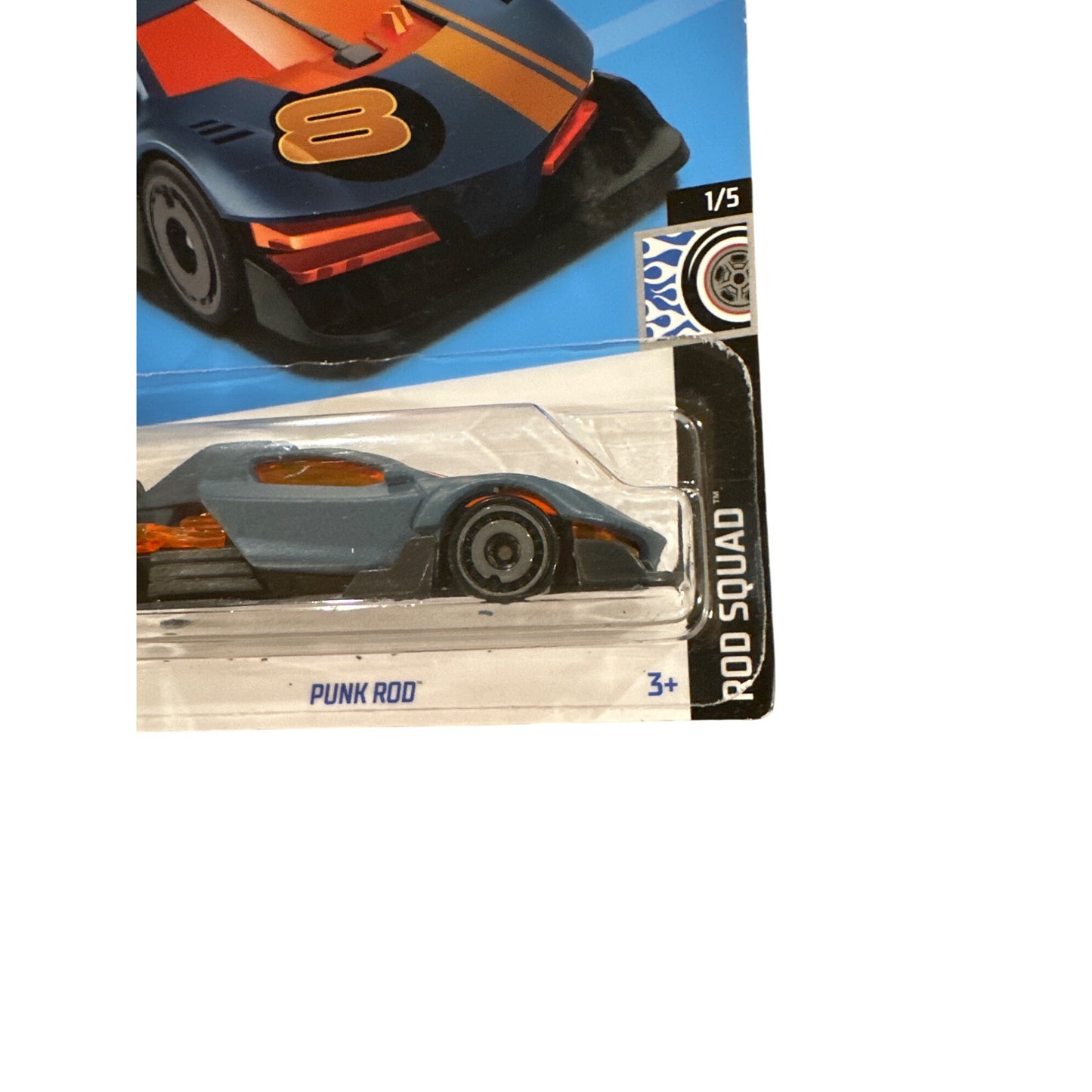 26/250 Hot Wheels Die-Cast Car Punk Rod 1/5 Rod Squad Blue Orange Netflix Series