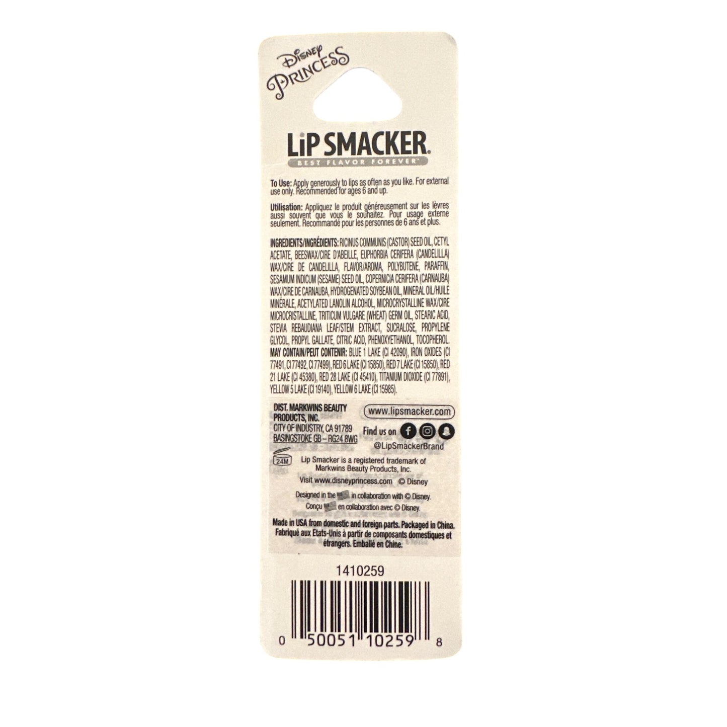 Lip Smacker BELLE Tea Party Treats Flavored Collectible Lip Balm Yellow Red