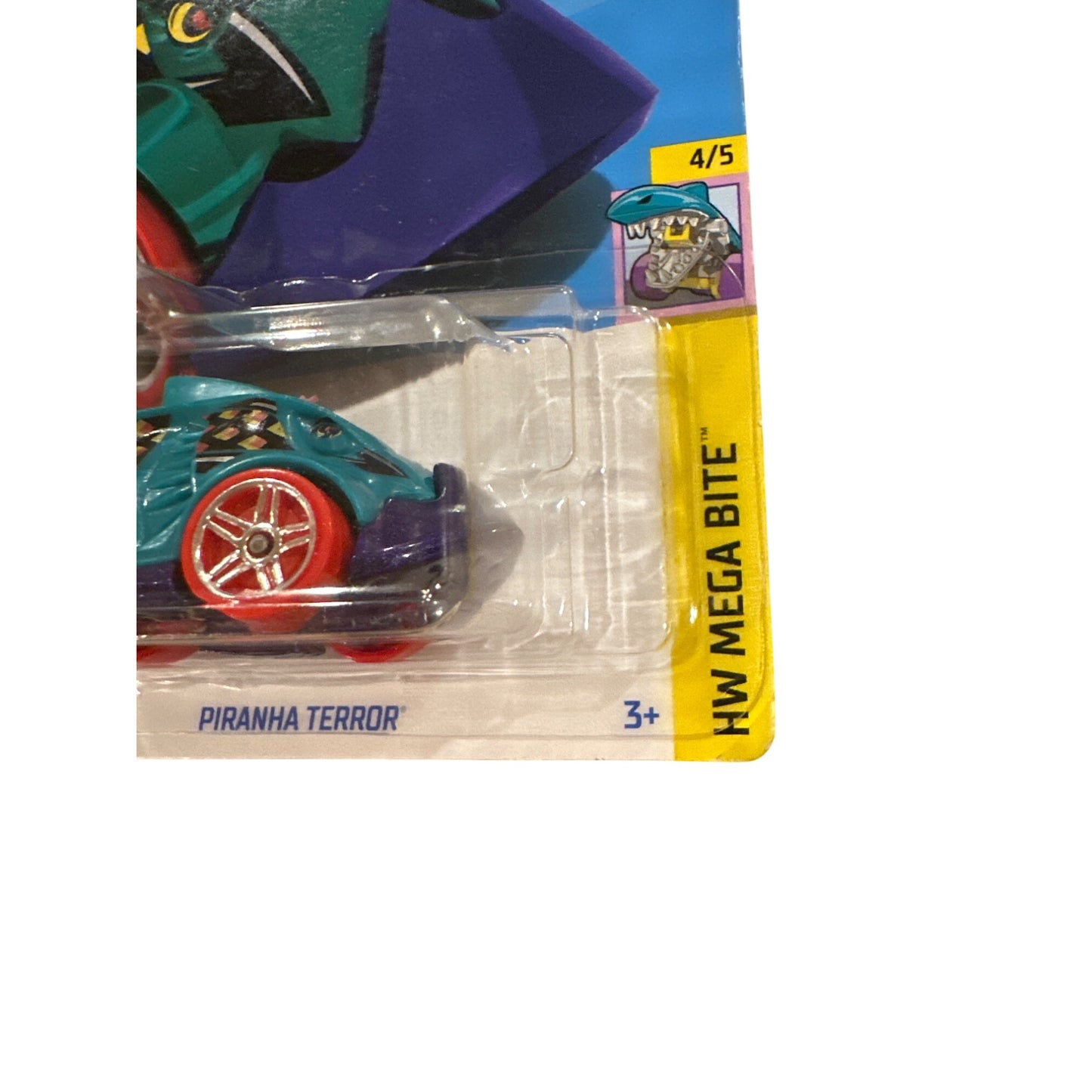 87/250 Hot Wheels Die-Cast Car Piranha Terror 4/5 HW Mega Bite Teal Purple Red