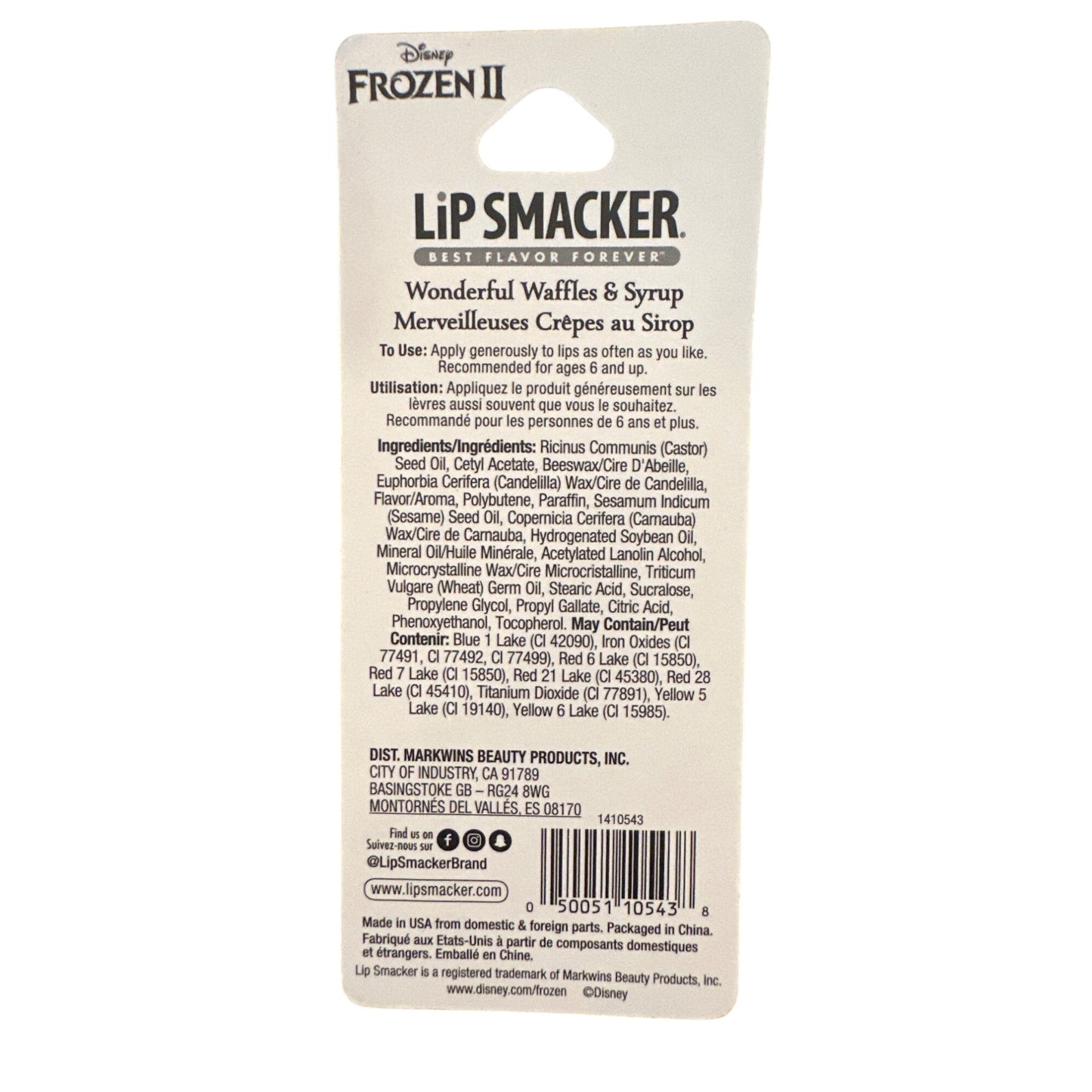 Lip Smacker OLAF Wonderful Winter Syrup Flavored Collectible Lip Balm Orange