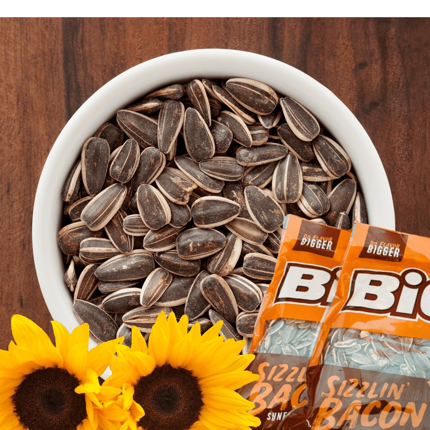 3 x 3.63 oz Bigs Sizzlin Bacon Flavored Sunflower Seeds Do Flavor Bigger Keto Friendly