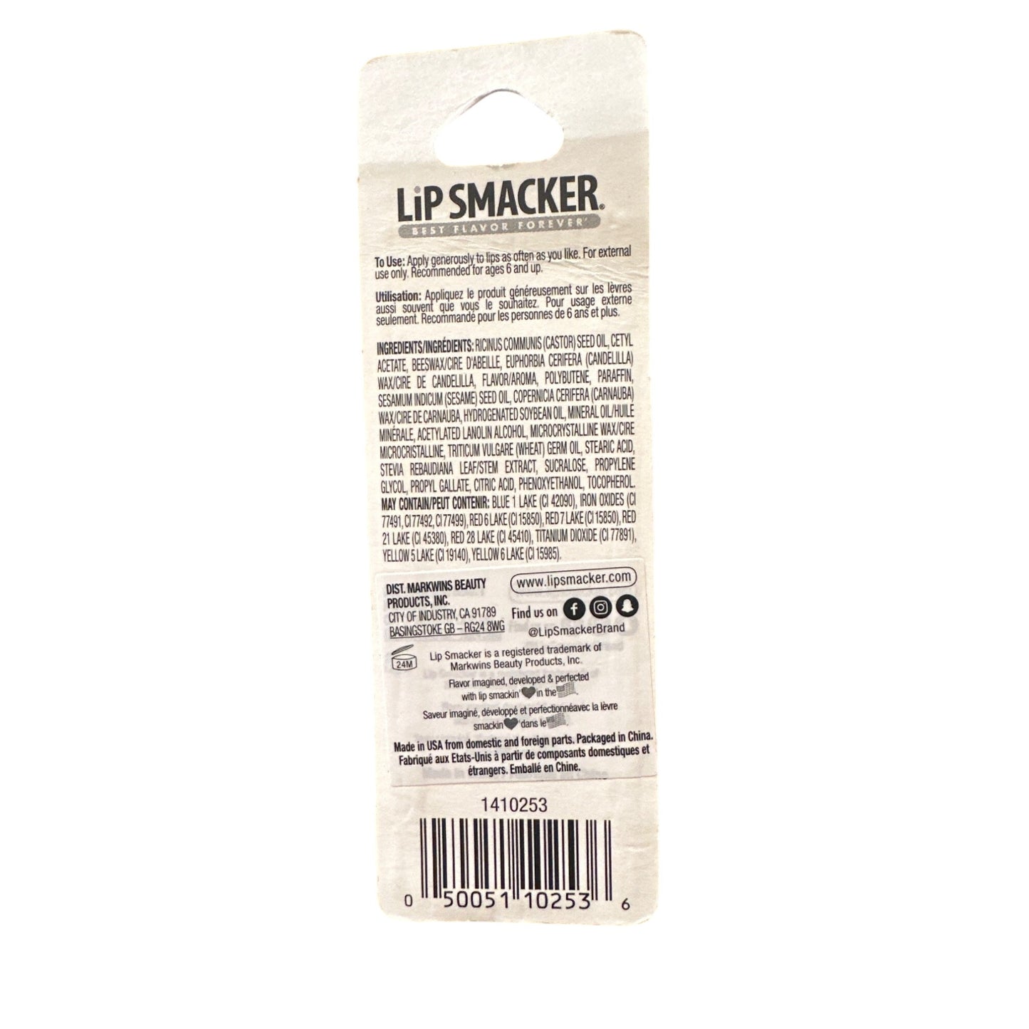 Lip Smacker CARAMEL CIDER Flavored Collectible Lip Balm Pink Silver Brown White
