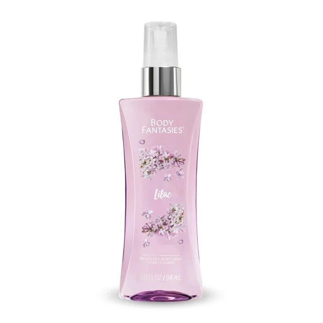 Body Fantasies Lilac Fragrance Body Spray 3.2 Fl Oz Vegan & Paraben/Cruelty-Free