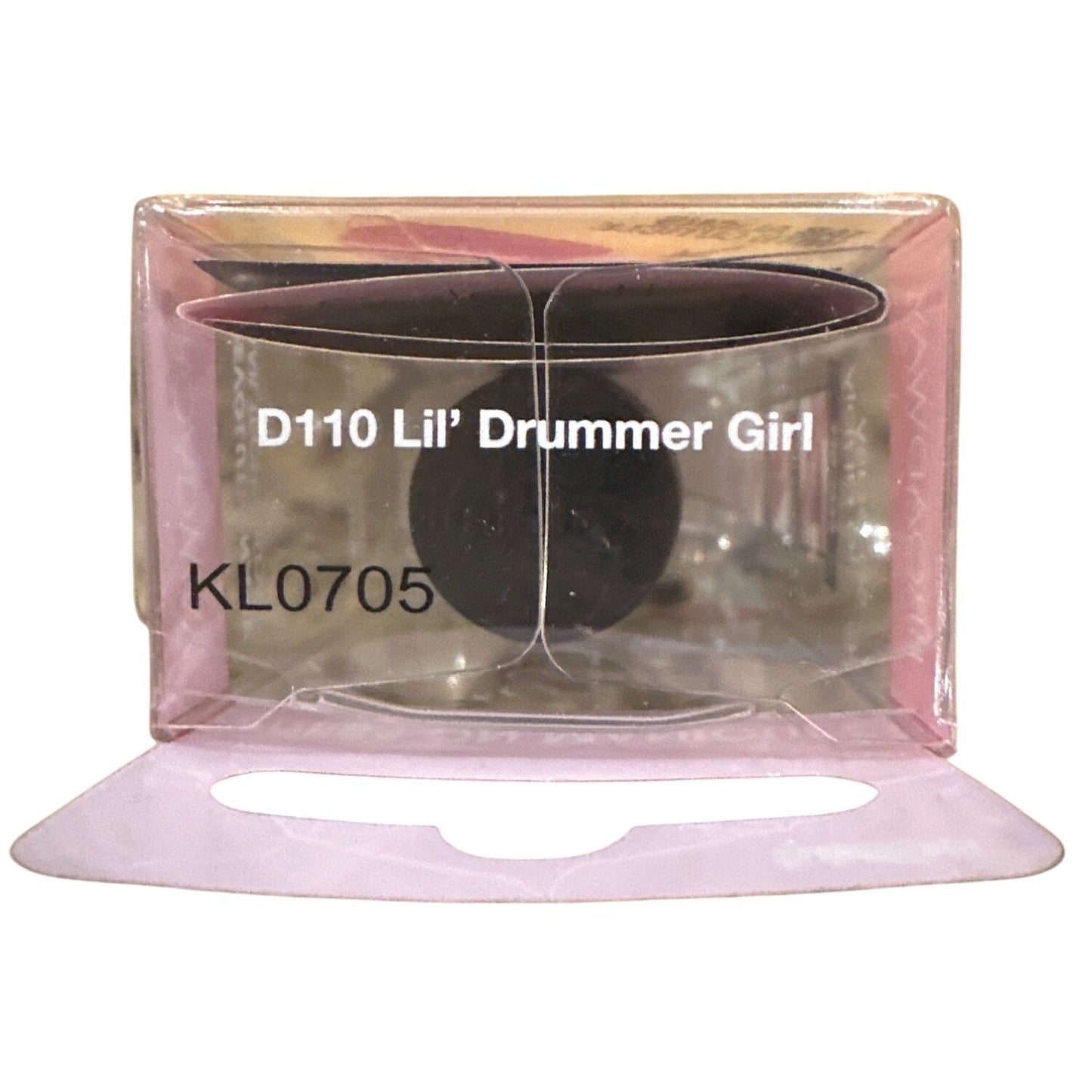 IMPRESS KISS Press-On 24 Nail LiL' DRUMMER GIRL Short Square Glossy+Shimmer Neon