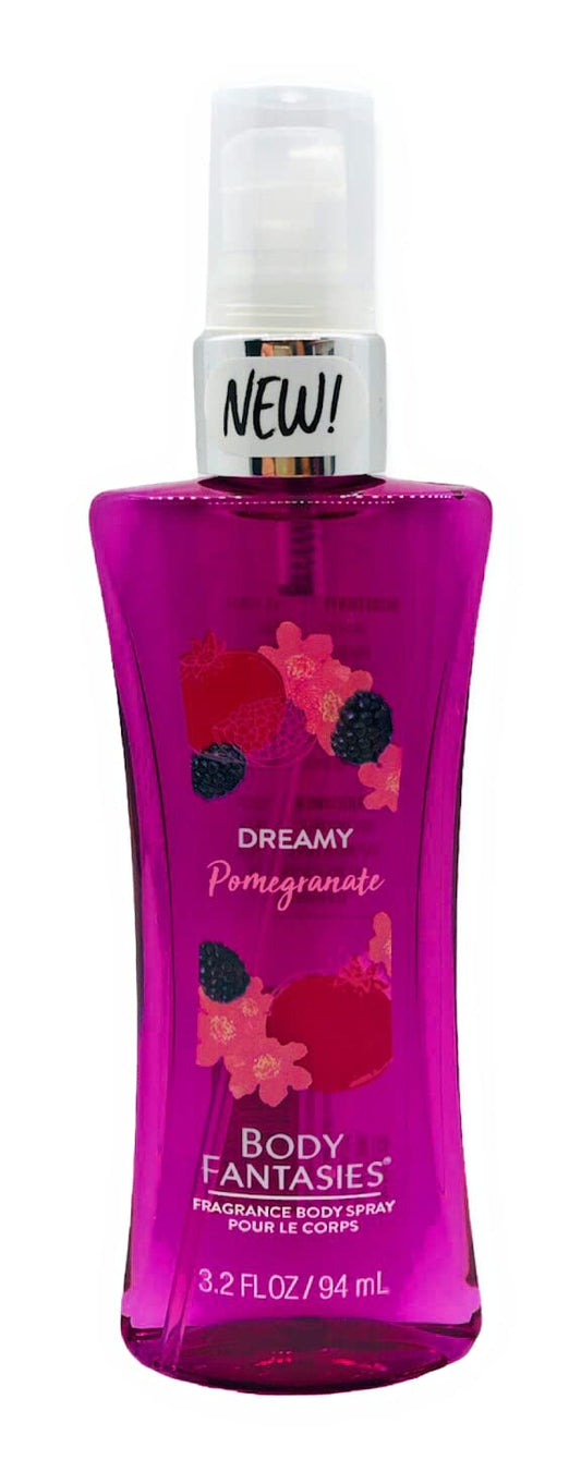 1) 3.2oz (84ml) Dreamy Pomegranate Body Fantasies Fragrance Body Spray