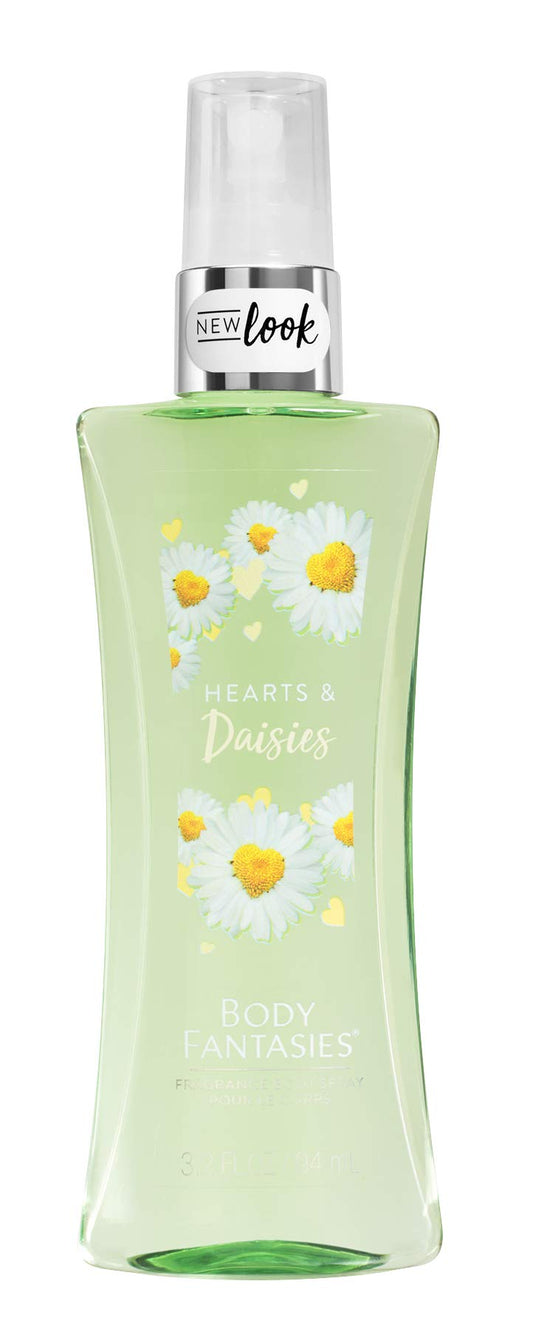 Hearts and Daisies Body Fantasies Body Spray Travel Size 3.2 fl oz
