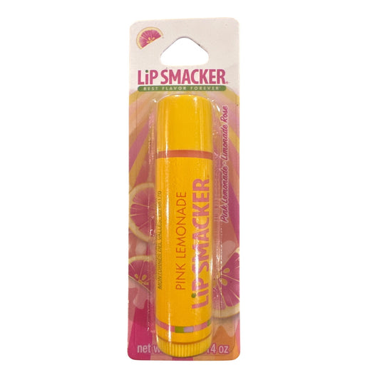 Lip Smacker PINK LEMONADE Flavored Collectible Lip Balm Yellow Pink Discontinued