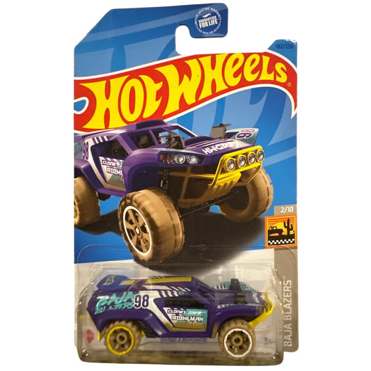 182/250 Hot Wheels Die-Cast Car Dune Crusher 2/10 Baja Blazers Purple Yellow