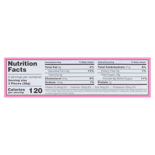 1 x 4 oz Bag Goetze's Cow Tales Minis Strawberry Smoothie Candy Peanut Free