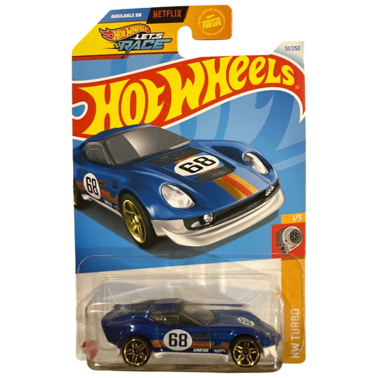 51/250 Hot Wheels Die-Cast Car Blue El Segundo Coupe 1/5 HW Turbo #68