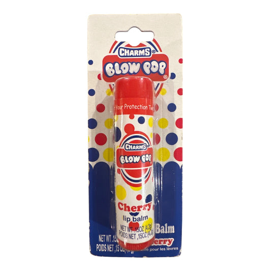Lotta Luv CHARMS BLOW POP Candy CHERRY Flavored Lip Balm Rare Discontinued