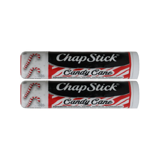 2 x Candy Cane Chapstick Limited Edition Flavored Lip Balm Holiday/Christmas
