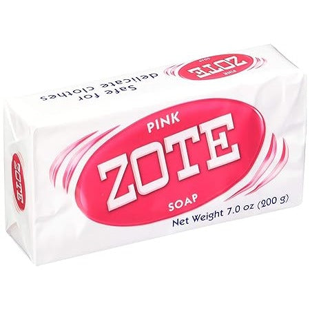 Zote Pink Bar Soap 200 g / 7.0 oz For Delicate Fabrics & Effective Stain Removal