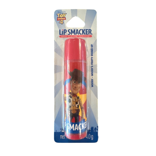 Lip Smacker TOY STORY WOODY Fruity Round-Up Flavored Collectible Lip Balm Red