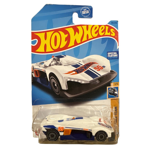 39/250 Hot Wheels Die-Cast Car Turbine Sublime 1/5 HW 55 Race Team White Orange