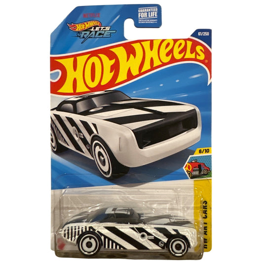 61/250 Hot Wheels Die-Cast Car Hi-Roller II 6/10 HW Art Cars Black White