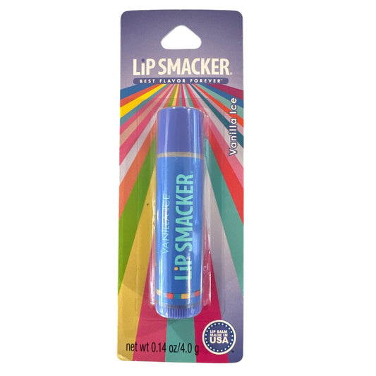 Lip Smacker VANILLA ICE Flavored Collectible Lip Balm Blue Discontinued