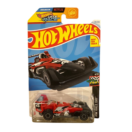 101/250 Hot Wheels Die-Cast Car HW-4-Trac 4/10 HW Race Day Red Black White
