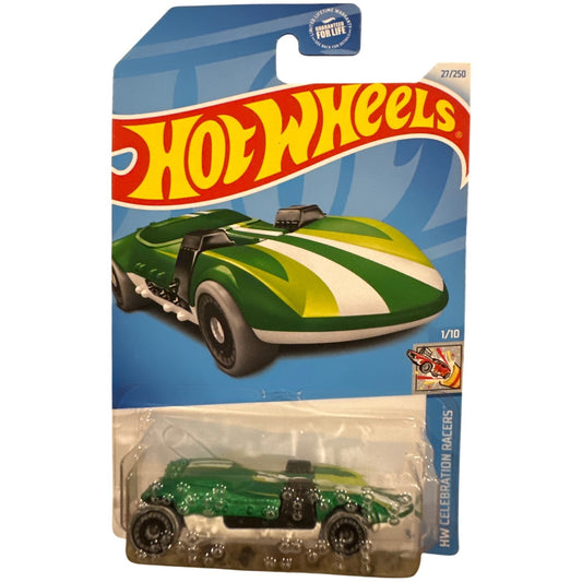 27/250 Hot Wheels Green HW Braille Racer Twin Mill 1/10 HW Celebration Racers
