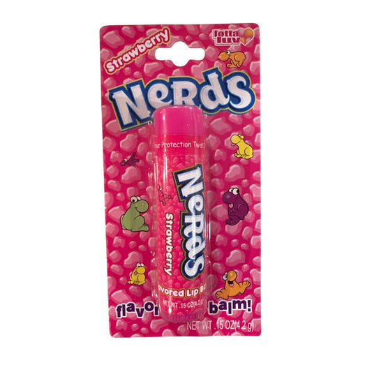 Lotta Luv NERDS Candy STRAWBERRY Flavored Lip Balm Discontinued Collectible