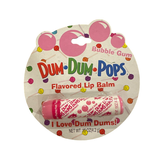 Lotta Luv DUM DUM POPS Candy BUBBLE GUM Flavored Lip Balm Rare Collectible