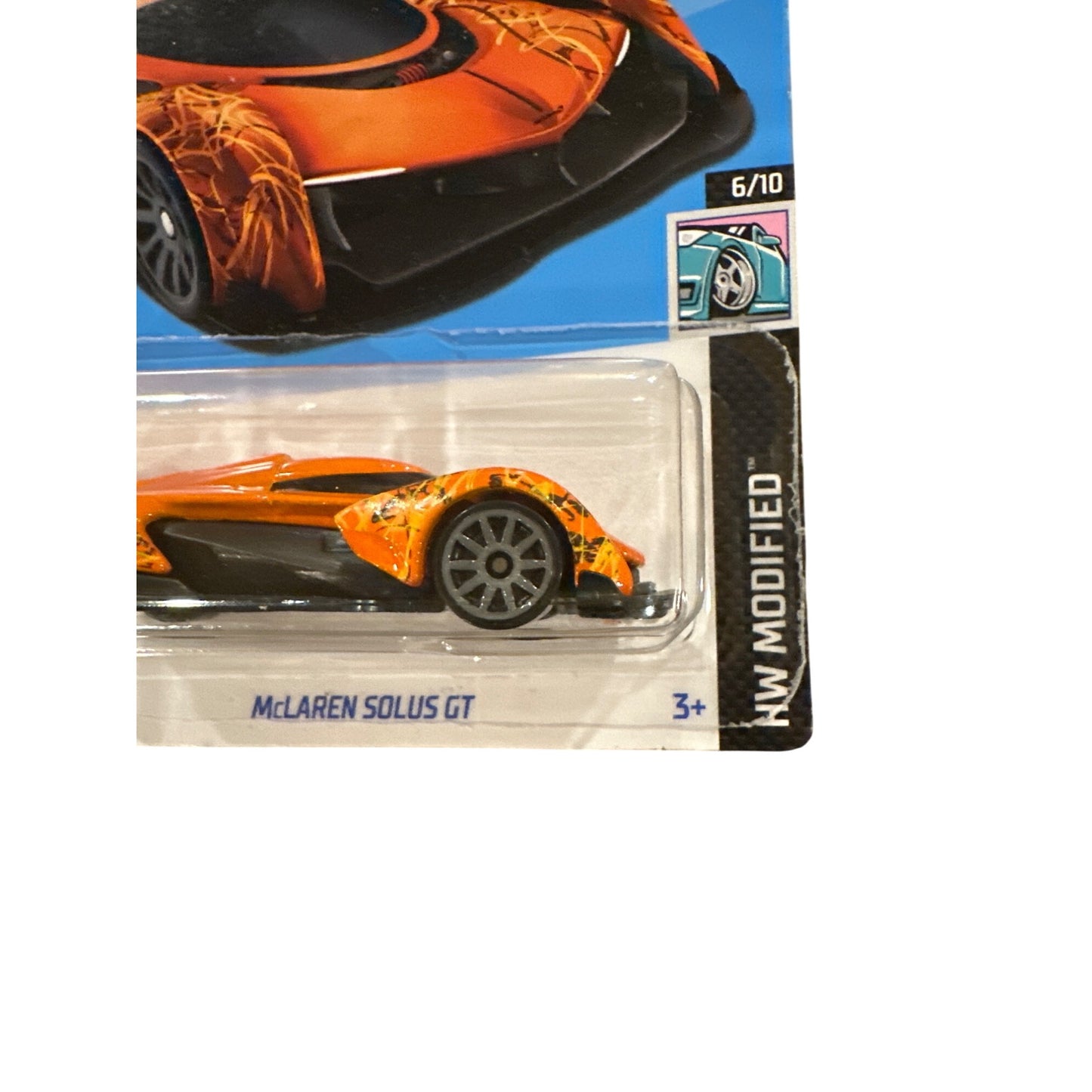 70/250 Hot Wheels Die-Cast Car McLaren Solus GT 6/10 HW Modified Orange Black