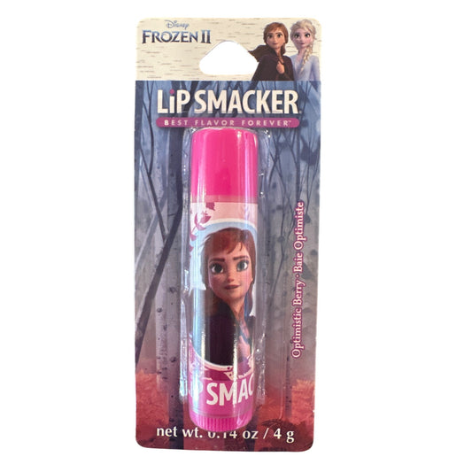 Lip Smacker FROZEN ANNA Optimistic Berry Flavored Collectible Lip Balm Pink