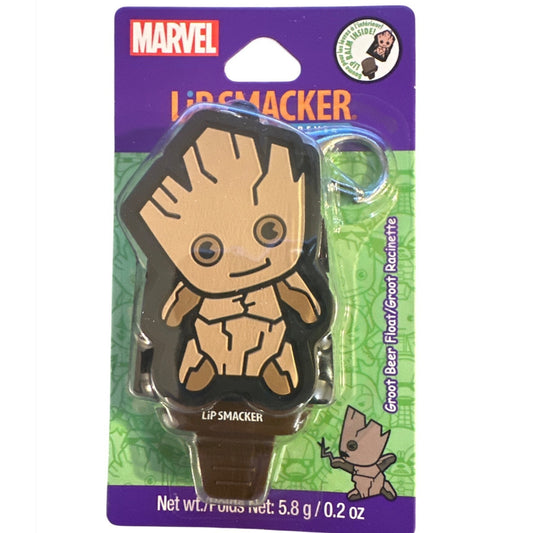 Marvel Lip Smacker Groot Beer Float Lip Balm Keychain 0.2 oz Best Flavor Forever