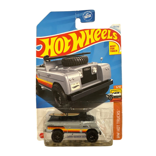 92/250 Hot Wheels Die-Cast Car Land Rover Series II 5/10 HW Hot Trucks Silver