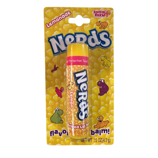 Lotta Luv NERDS Candy LEMONADE Flavored Lip Balm Rare Discontinued Collectible