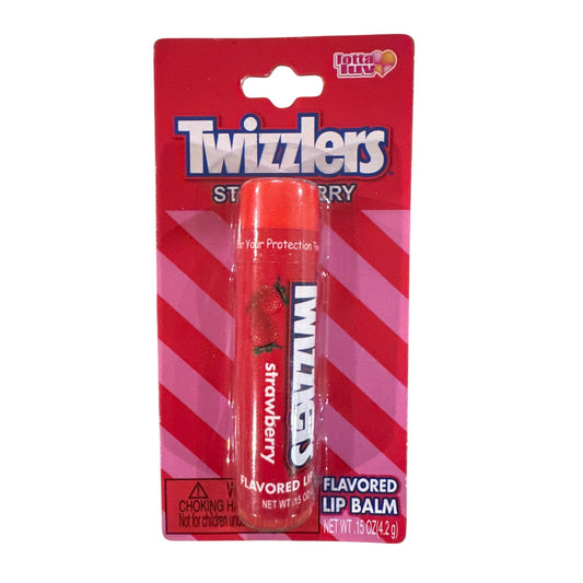 Lotta Luv TWIZZLERS Candy STRAWBERRY Flavored Lip Balm Discontinued Rare 1a