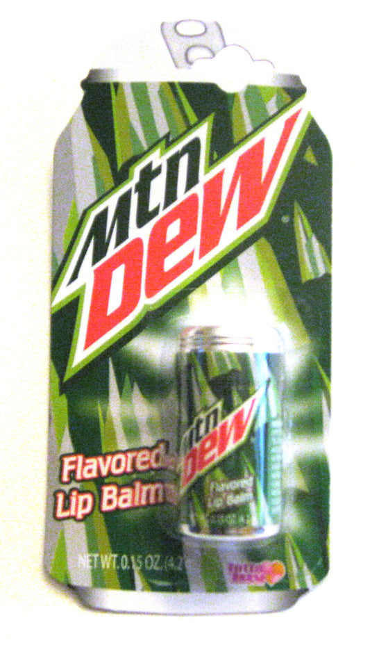 1 x Mountain Dew Flavored Soda Can Shaped Lip Balm Gloss