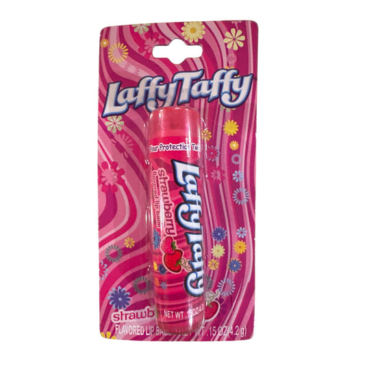 Lotta Luv LAFFY TAFFY Candy STRAWBERRY Flavored Lip Balm Rare Discontinued