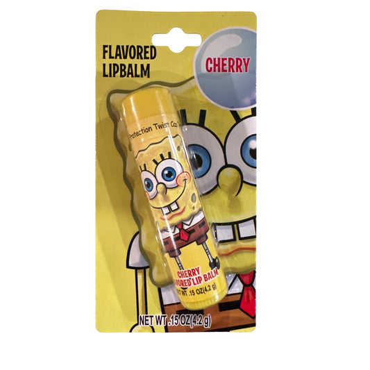 Lotta Luv SPONGEBOB SANDY Cartoon CHERRY Flavored Lip Balm Rare Discontinued