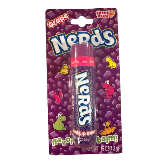 Lotta Luv NERDS Candy GRAPE Flavored Lip Balm Rare Discontinued Collectible