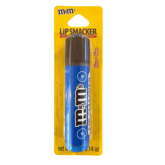 Lip Smacker M&M’S BLUE Flavored Collectible Lip Balm Blue Brown Discontinued