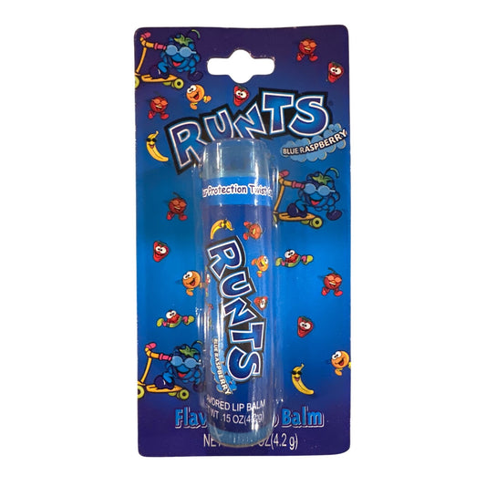 Lotta Luv RUNTS Candy BLUE RASPBERRY Flavored Lip Balm Discontinued Collectible