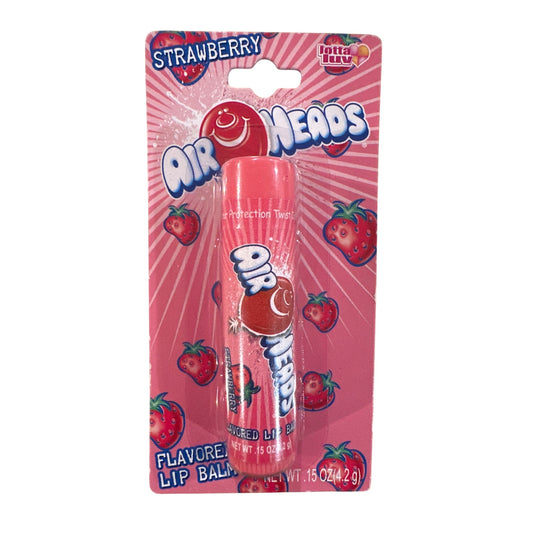 Lotta Luv AIR HEADS Candy STRAWBERRY Flavored Lip Balm Discontinued Collectible